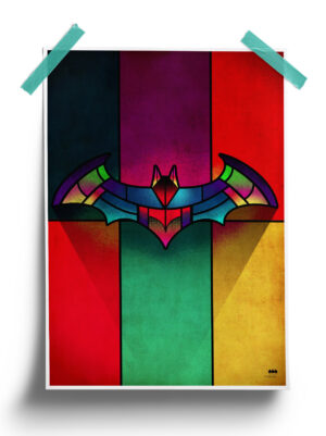 DC Comics Stained Glass Batman Poster