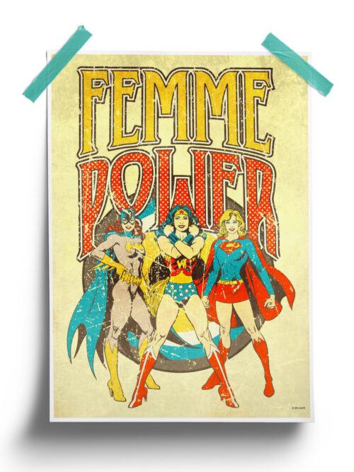 DC Comics Femme Power Wonder Woman Poster