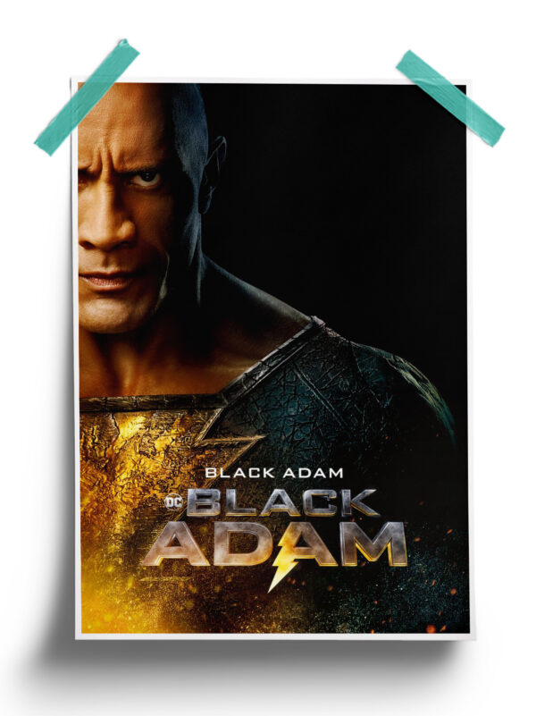 DC Comics Black Adam Dwayne Johnson Poster
