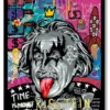 Einstein Graffiti Pop art Poster