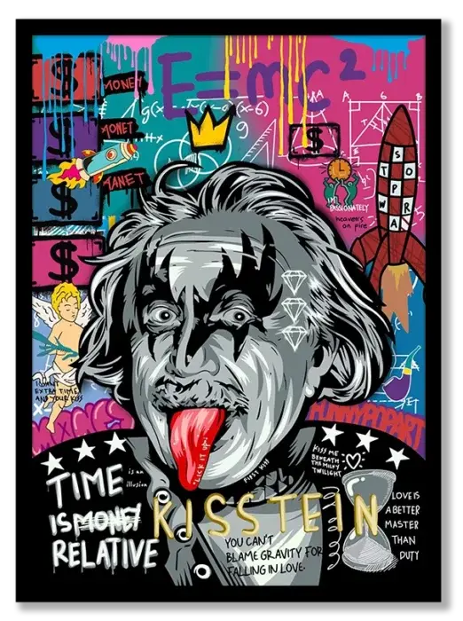 1-15-scaled-1.webp Einstein Graffiti Pop art Poster