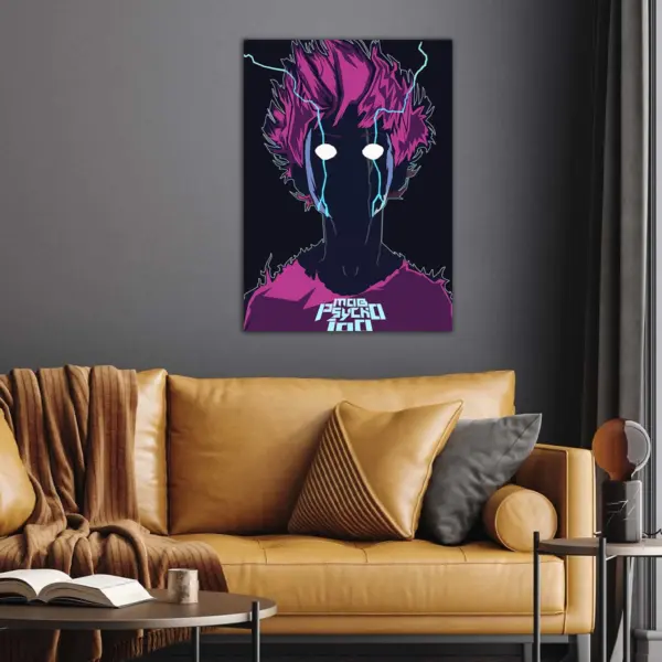 Mob Psycho 100 minimalist anime Poster