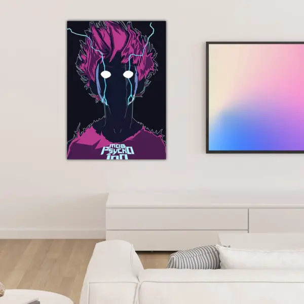 Mob Psycho 100 minimalist anime Poster