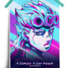 JoJo's Bizarre Adventure | Giorno Giovanna Retro anime Poster