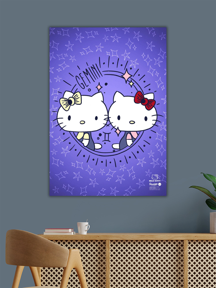 Gemini Hello Kitty Zodiac Poster