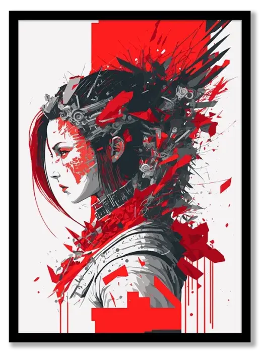 1-16-scaled-1.webp Japanese Cyberpunk Woman Poster