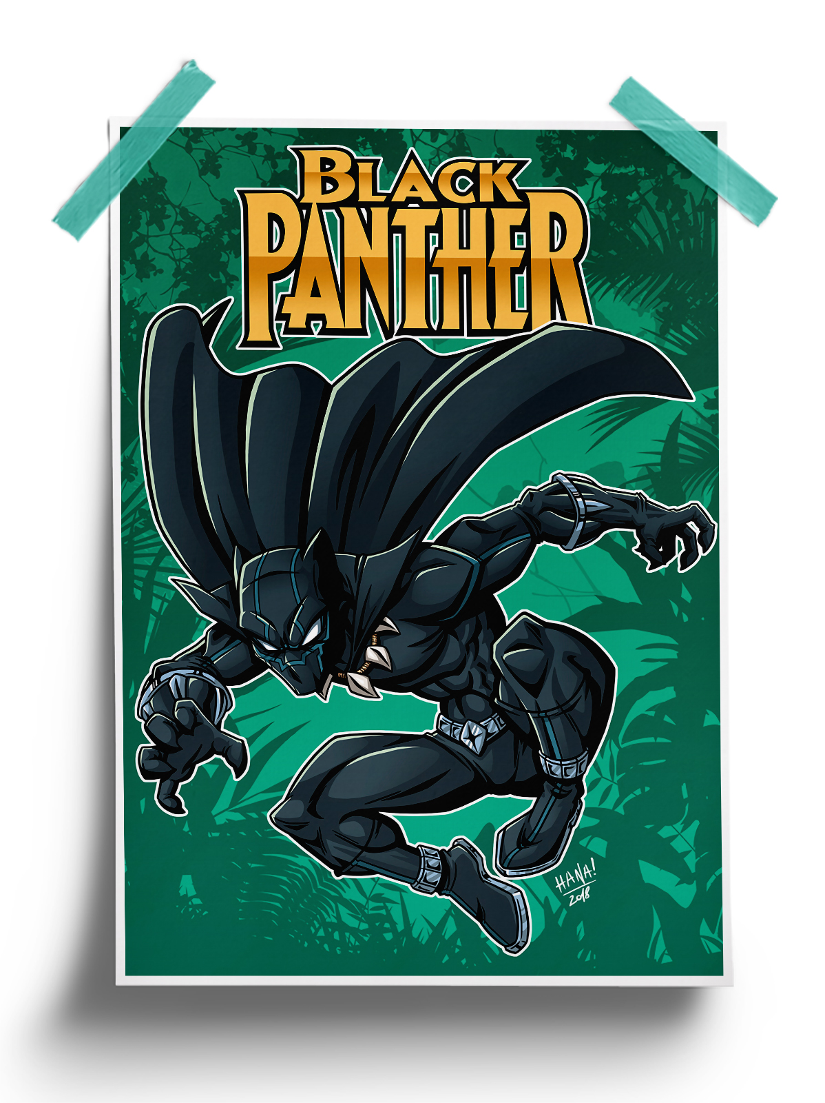 Jungle Safari - Black Panther Poster