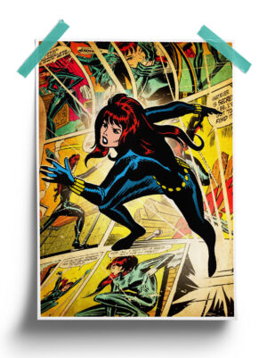 Marvel Comic Black Widow Poster