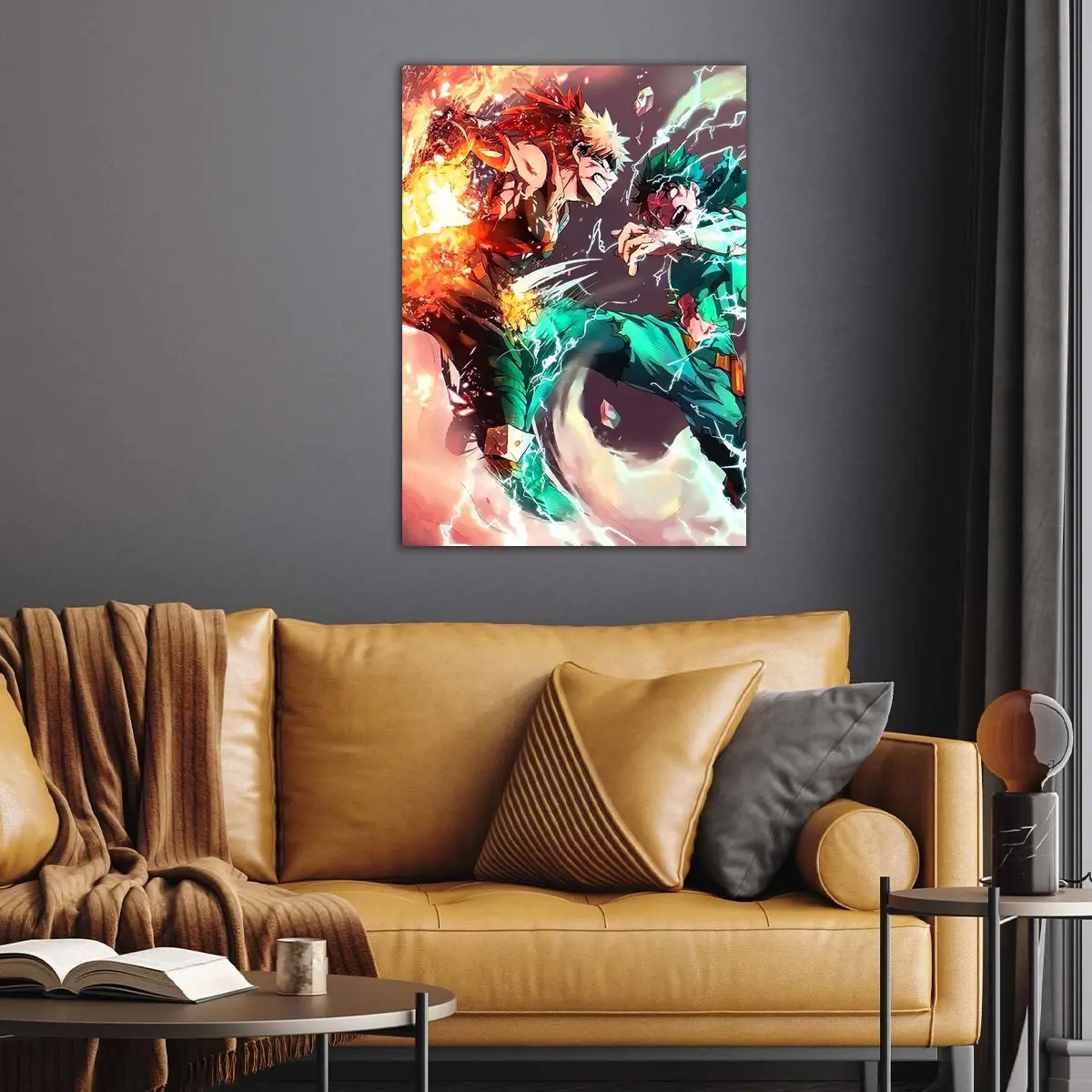 My Hero Academia | Izuku Midoriya vs Katsuki Bakugo anime Poster