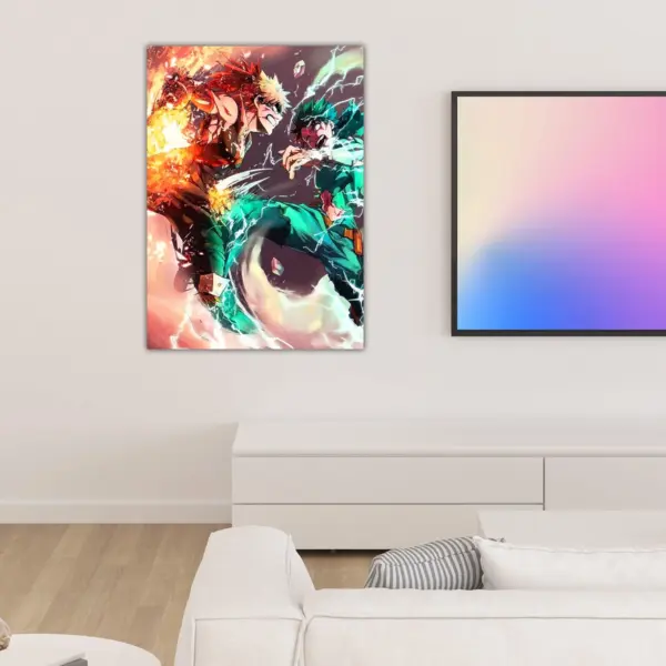 My Hero Academia | Izuku Midoriya vs Katsuki Bakugo anime Poster