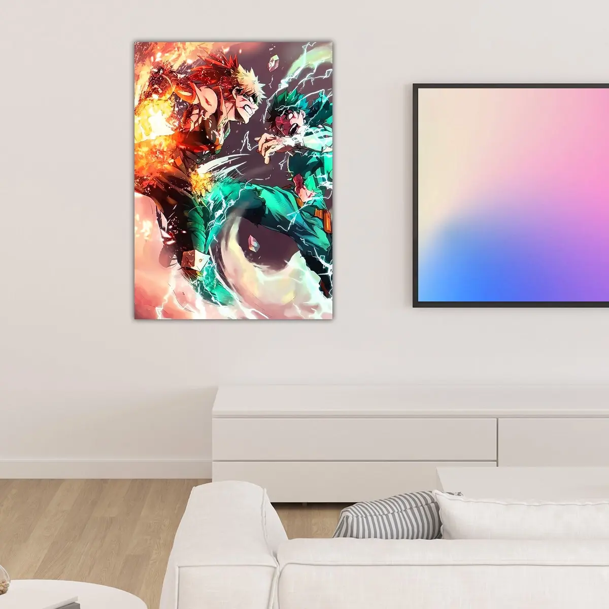 My Hero Academia | Izuku Midoriya vs Katsuki Bakugo anime Poster