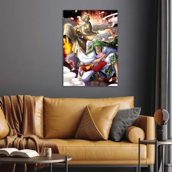 One Piece | Duo Sanji and Zoro anime Poster