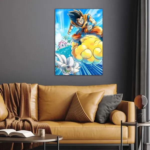 Dragon Ball | Goku flying nimbus anime Poster