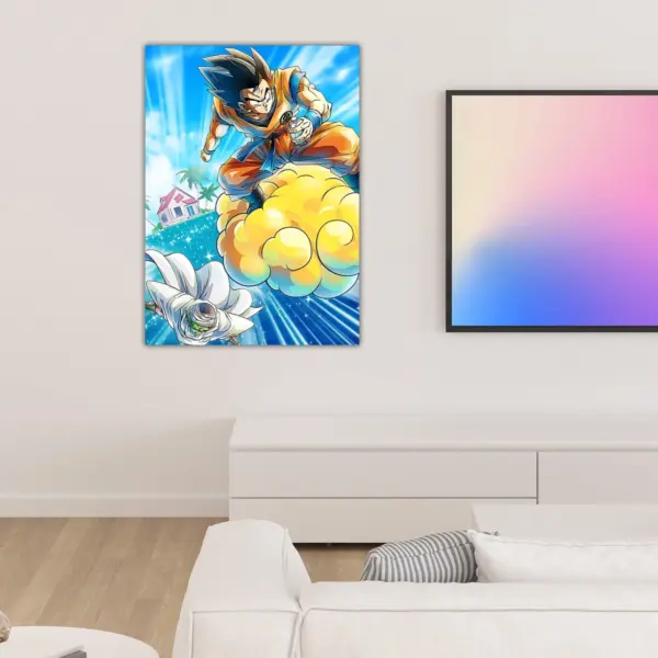 Dragon Ball | Goku flying nimbus anime Poster