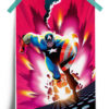 Marvel Comics Captain America Neon Poster