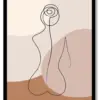 Line Nude Poster