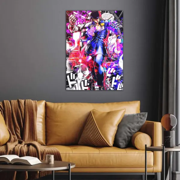 Josefumi Kujo Retro movie anime Poster | JoJo's Bizarre Adventure Posters