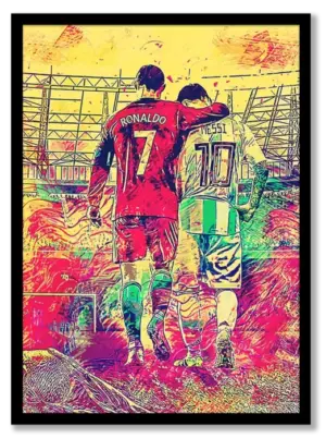CR7 Ronaldo & Messi the Goat Poster