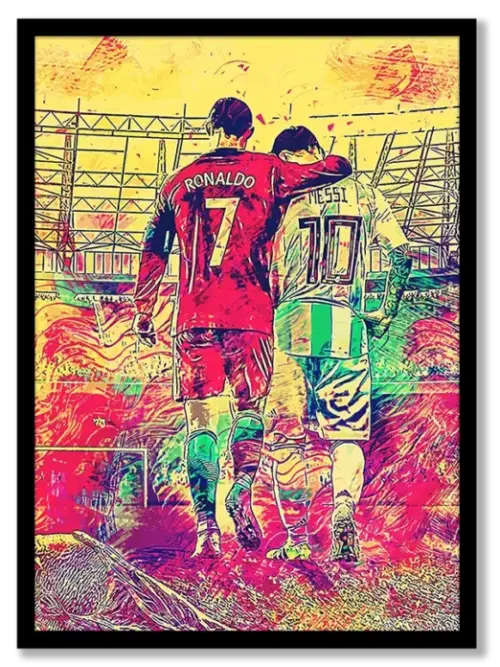 CR7 Ronaldo & Messi the Goat Poster