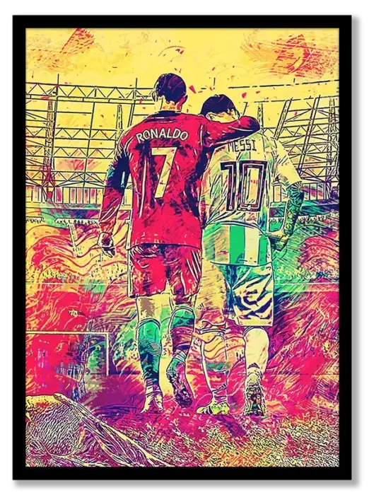 CR7 Ronaldo & Messi the Goat Poster
