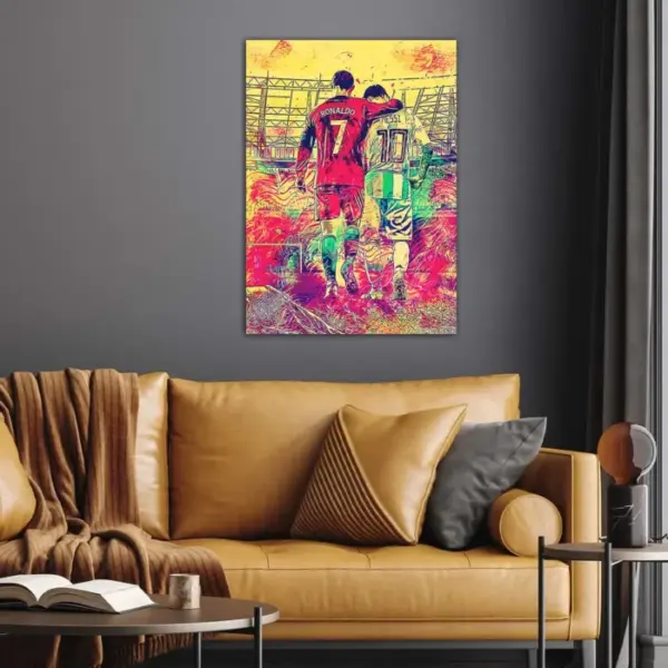 CR7 Ronaldo & Messi the Goat Poster