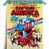 Marvel Comics The Living Legend Captain America Poster