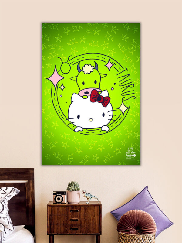 Taurus Hello Kitty Zodiac Poster