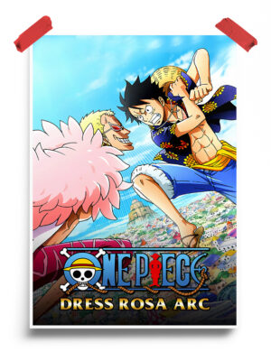 One Piece Dress Rosa arc anime Poster