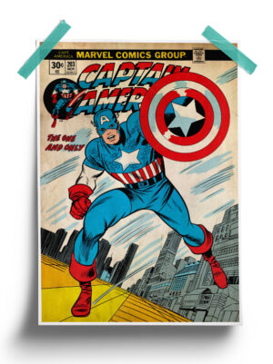 Marvel Comics The One and Only Captain America Poster