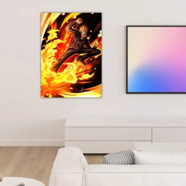 One Piece | Sanji Fire anime Poster