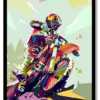 Motocross Bike Racing Poster