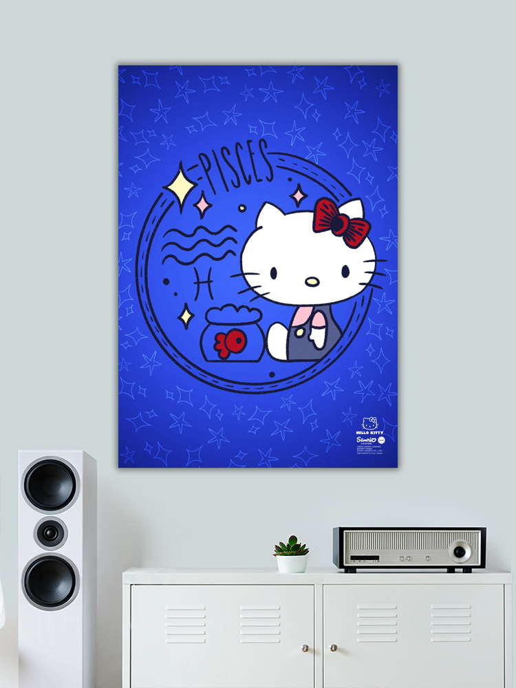Pisces Hello Kitty Zodiac Poster