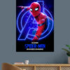Spiderman Homecoming Neon Poster