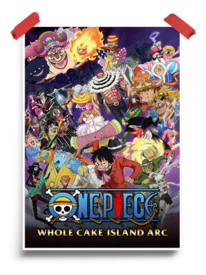 One Piece Whole Cake Island arc anime Poster