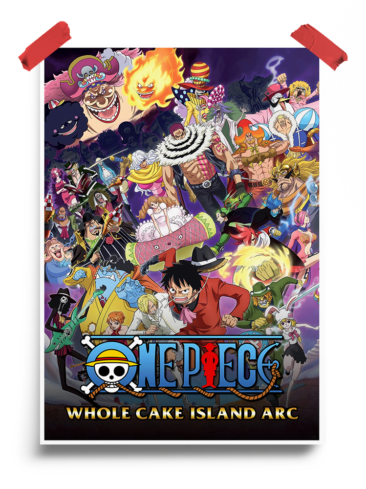 One Piece Whole Cake Island arc anime Poster