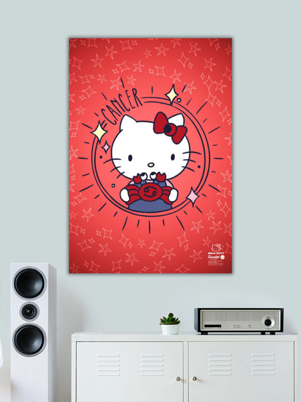 Cancer Hello Kitty Zodiac Poster