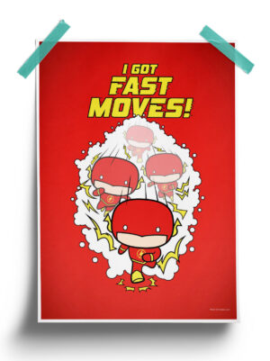DC Comics : Fast Moves Flash Poster