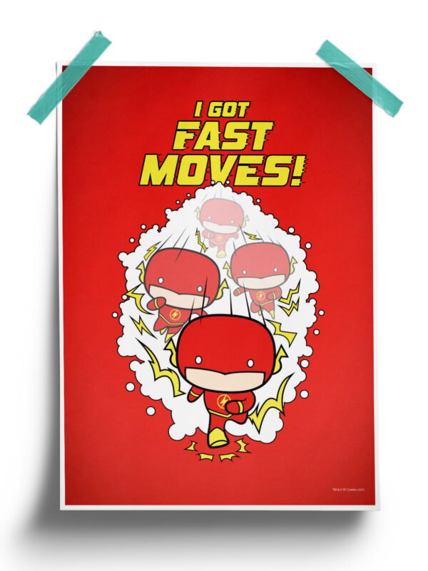 DC Comics : Fast Moves Flash Poster
