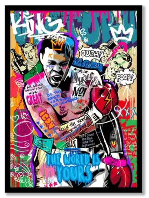 Retro Boxing Punch Poster