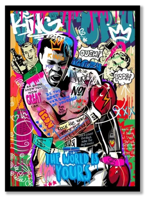 Retro Boxing Punch Poster