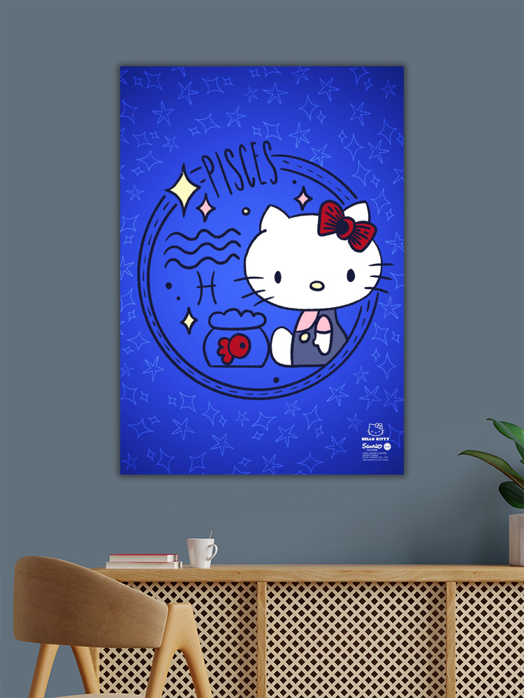 Pisces Hello Kitty Zodiac Poster