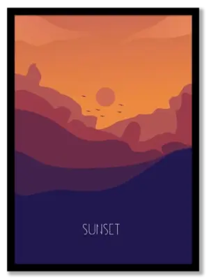 Sunset fantasy Poster