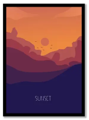 Sunset fantasy Poster