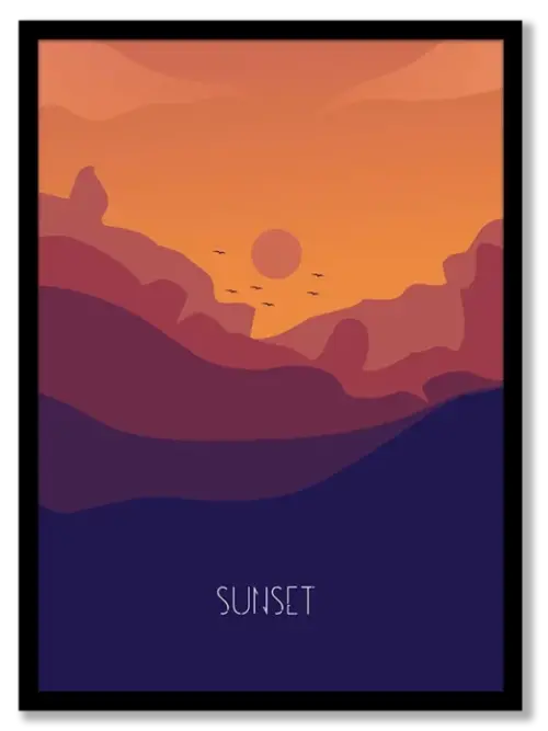 Sunset fantasy Poster