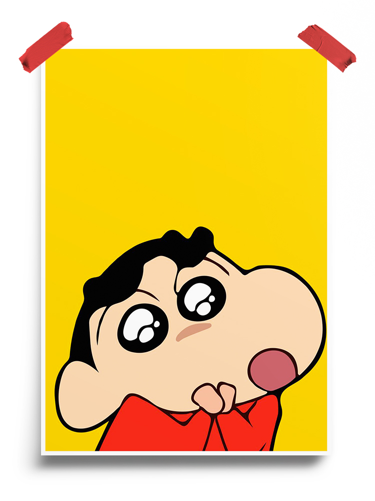 Crayon Adorable Shinchan Art Poster
