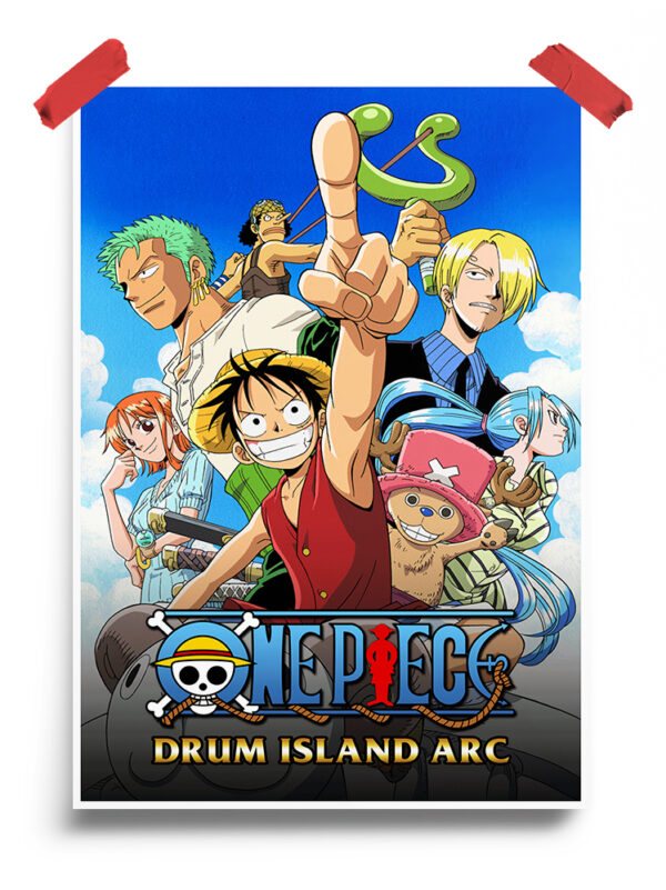 One Piece Drum island arc anime Poster