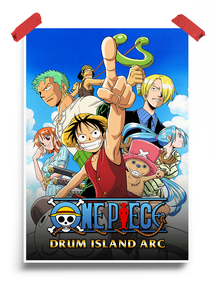 One Piece Drum island arc anime Poster