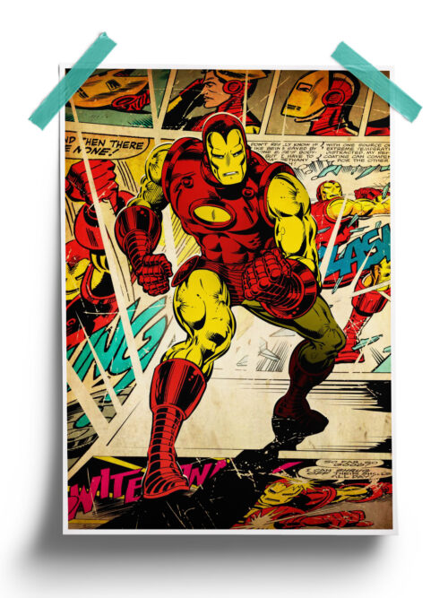 Marvel : Vintage Iron Man Poster