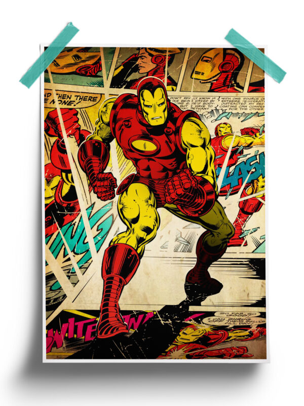 Marvel : Vintage Iron Man Poster