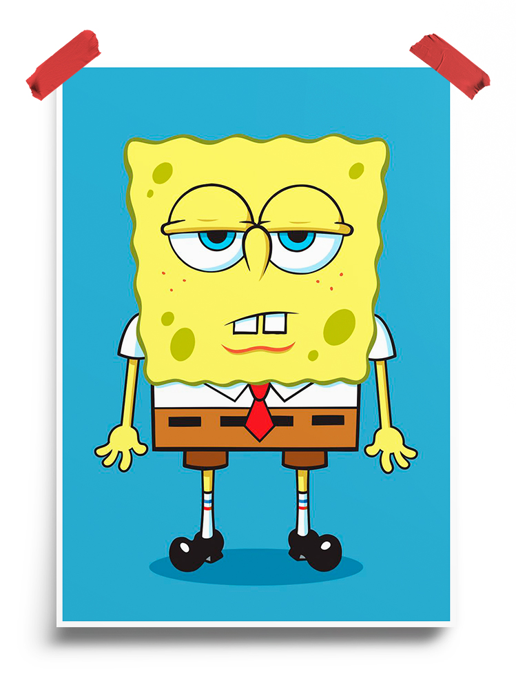 Grumpy SpongeBob Poster